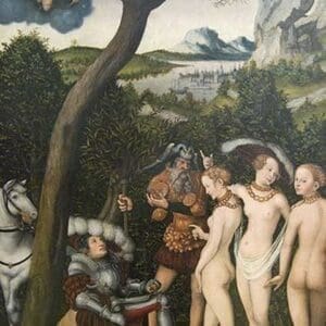 Judgment of Paris by Lucas Cranach the Elder - Art Print