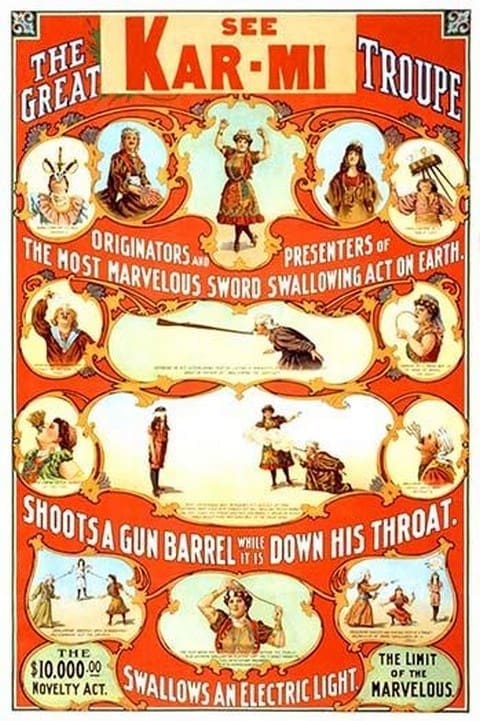 Kar-Mi and The great Victorina Troupe originators - Art Print