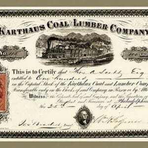 Karthus Coal and Lumber Company - Art Print