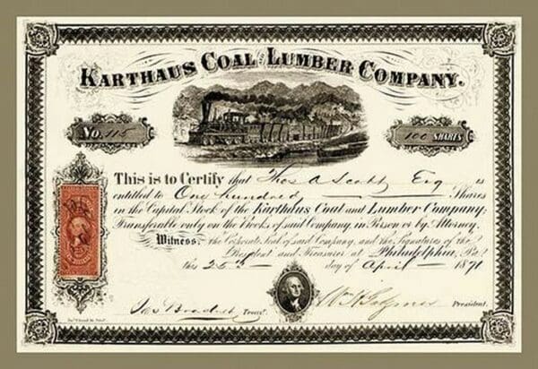 Karthus Coal and Lumber Company - Art Print