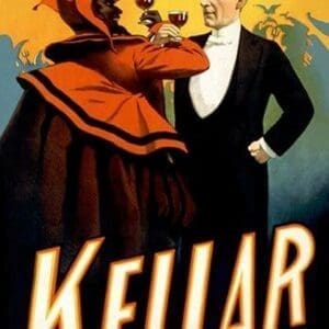 Kellar - A Toast of Respect for Magical Prowess by Strobridge Co - Art Print