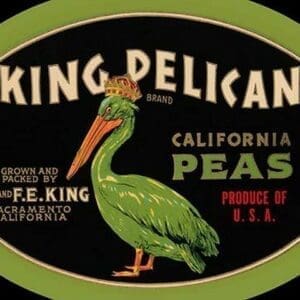 King Pelican California Peas - Art Print