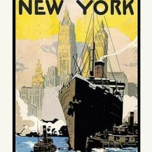 King's Views of New York (book jacket) by H.P. Junker - Art Print