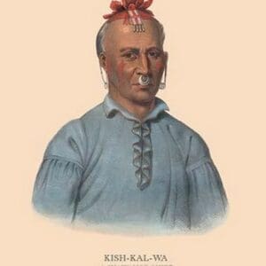 Kish-Kal-Wa (A Shawanoe Chief) by Mckenney & Hall - Art Print