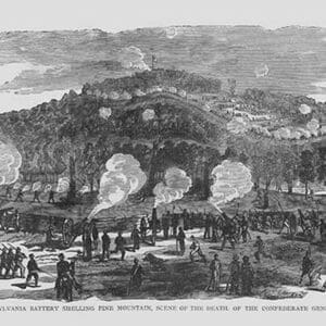 Knapp's Pennsylvania Battery Shells Pine Mountain by Frank Leslie - Art Print