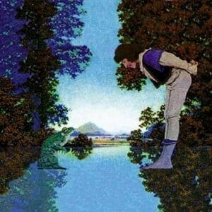 Knave and Frog by Maxfield Parrish - Art Print