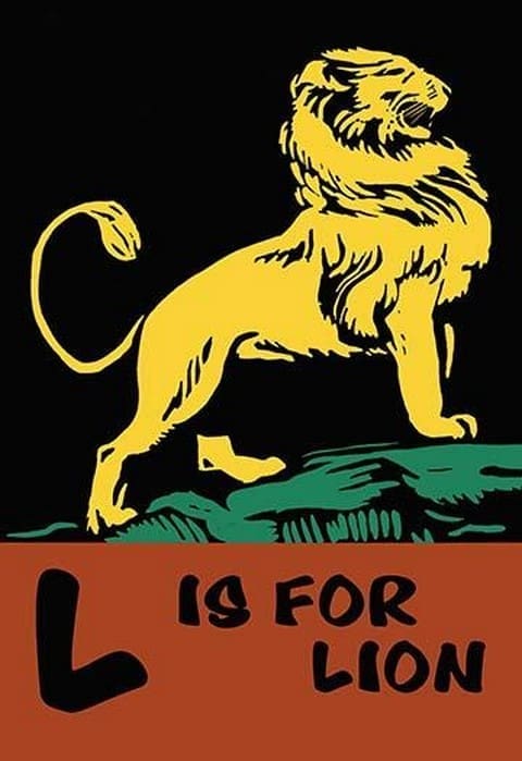 L is for Lion by Charles Buckles Falls - Art Print