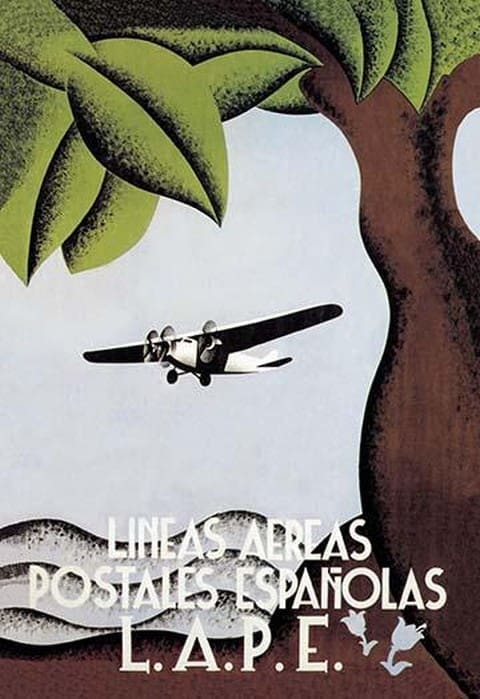 LAPE - Spanish Postal Airlines - Art Print