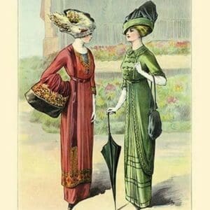 L'Art de la Mode: Chic French Frocks in Satin Cloth and Chiffon Taffeta - Art Print