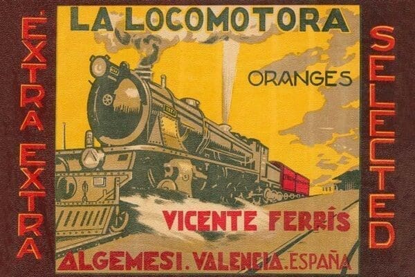 La Locomotora Extra Selected Oranges - Art Print