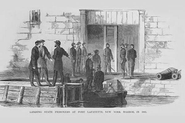 Landing Prisoners at Fort LaFayette