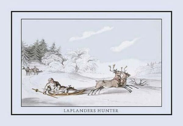 Laplanders Hunter by Atkinson - Art Print