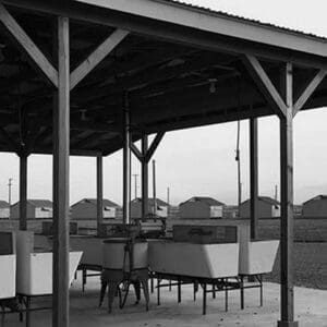 Laundry facilities at Westley camp by Dorothea Lange - Art Print