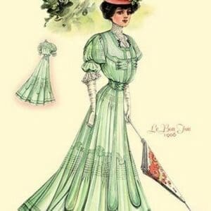 Le Bon Ton: Green for Springtime - Art Print