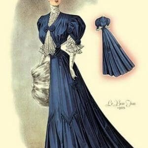 Le Bon Ton: In Blue - Art Print