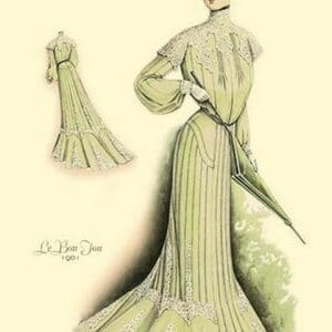 Le Bon Ton: In Green - Art Print