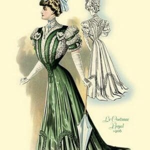 Le Costume Royal: Emerald Gown - Art Print