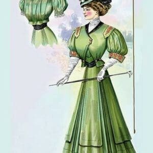 Le Costume Royals: Stylish Emerald - Art Print