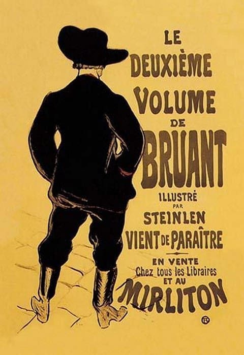 Le Deuxieme Volume de Bruant by Henri de Toulouse-Lautrec - Art Print