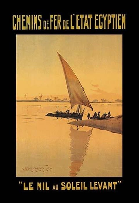 Le Nil au Soleil Levant (Sunrise on the Nile) by D. Rudeman - Art Print