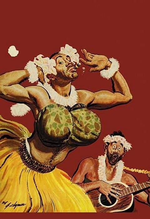 Leatherneck Luau by John Clymer - Art Print