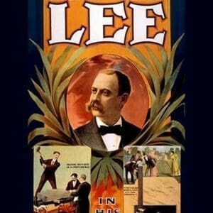 Lee in his wonderful hypnotic performances by U.S. Printing Co - Art Print