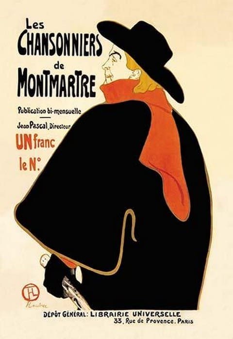 Les Chansonniers de Montmartre by Henri de Toulouse-Lautrec - Art Print