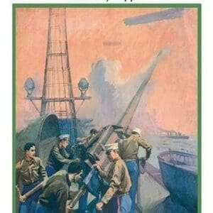 Leslie's: U.S. Marines at the Anti-Aircraft Gun by Shafer - Art Print