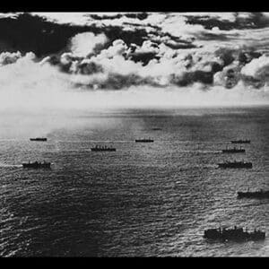 Liberty Ships in Convoy by U.S. Navy - Art Print