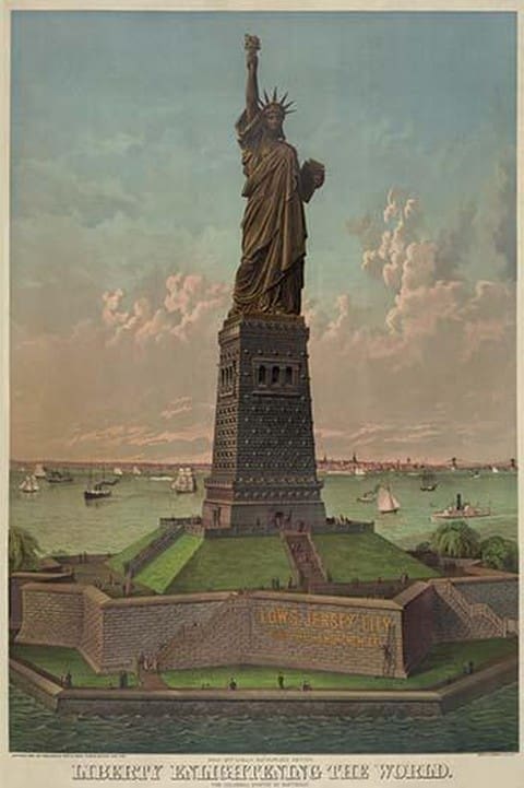 Liberty enlightening the world - Art Print