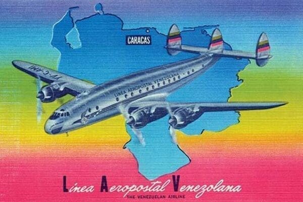 Linea Aeropostal Venezolana; The Venezuelan Airline - Art Print