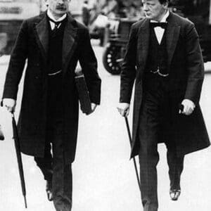 Lloyd George with Churchill