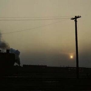 Locomotive Departure at Twilight - Art Print