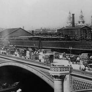 London's Black Friar's Bridge - Art Print