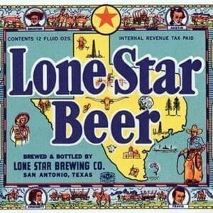 Lone Star Beer - Art Print