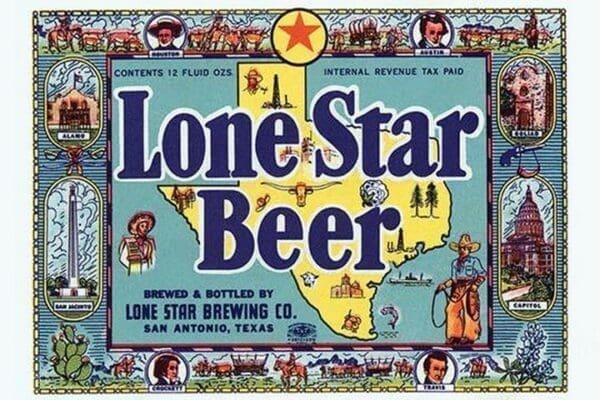 Lone Star Beer - Art Print