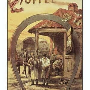 Luck's French Coffee - Art Print