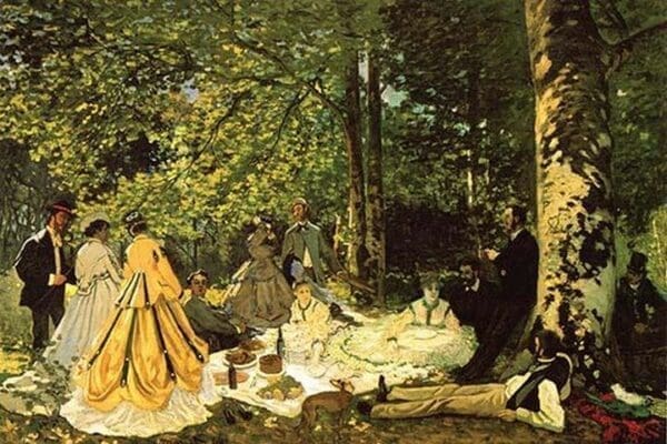 Luncheon on the Grass by Claude Monet - Art Print