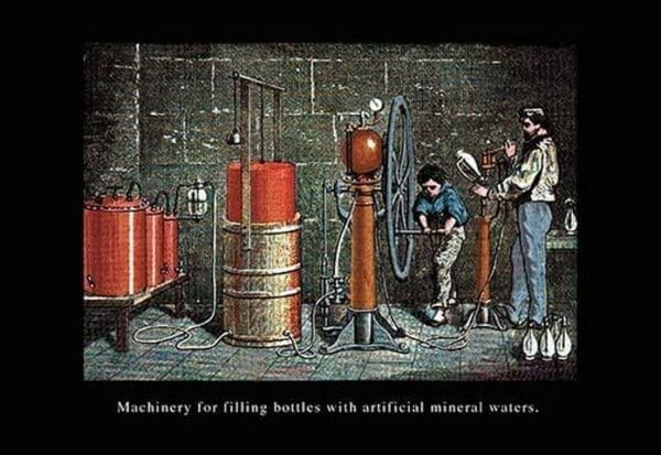 Machinery for Filling Bottles with Artificial Mineral Waters by John Howard Appleton - Art Print