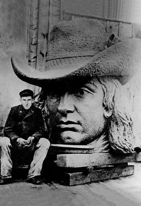 Man Posing with William Penn's Head