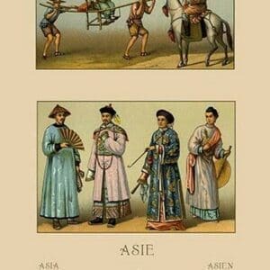 Mandarin Aristocracy by Auguste Racinet - Art Print