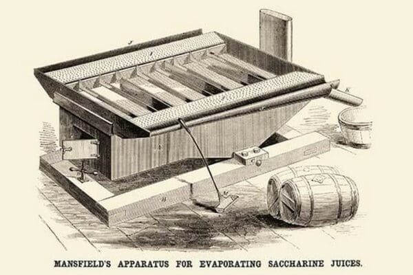 Mansfield's Apparatus for Evaporating Saccharine Juices - Art Print