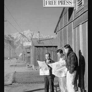 Manzanar Free Press by Ansel Adams - Art Print