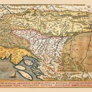 Map of Eastern Europe #3 by A. Ortelius - Art Print