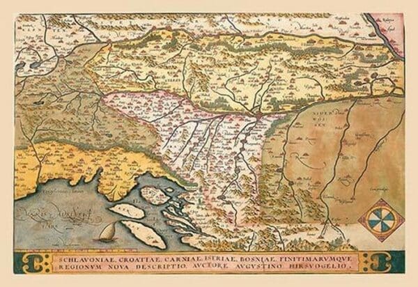 Map of Eastern Europe #3 by A. Ortelius - Art Print