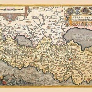 Map of Northern Italy by A. Ortelius - Art Print