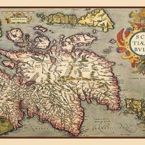 Map of Scotland by A. Ortelius - Art Print