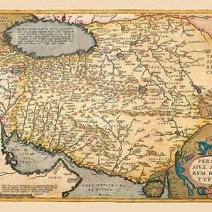 Map of The Middle East by A. Ortelius #2 - Art Print