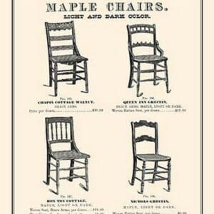 Maple Chairs - Art Print