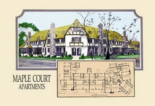 Maple Court Apartments by Geo E. Miller - Art Print